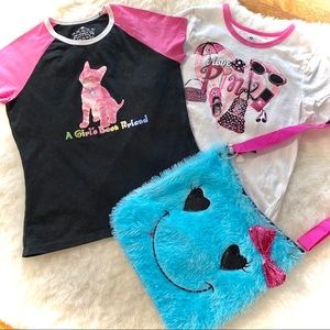Bundle of Children’s Place Tees and Fashion Purse